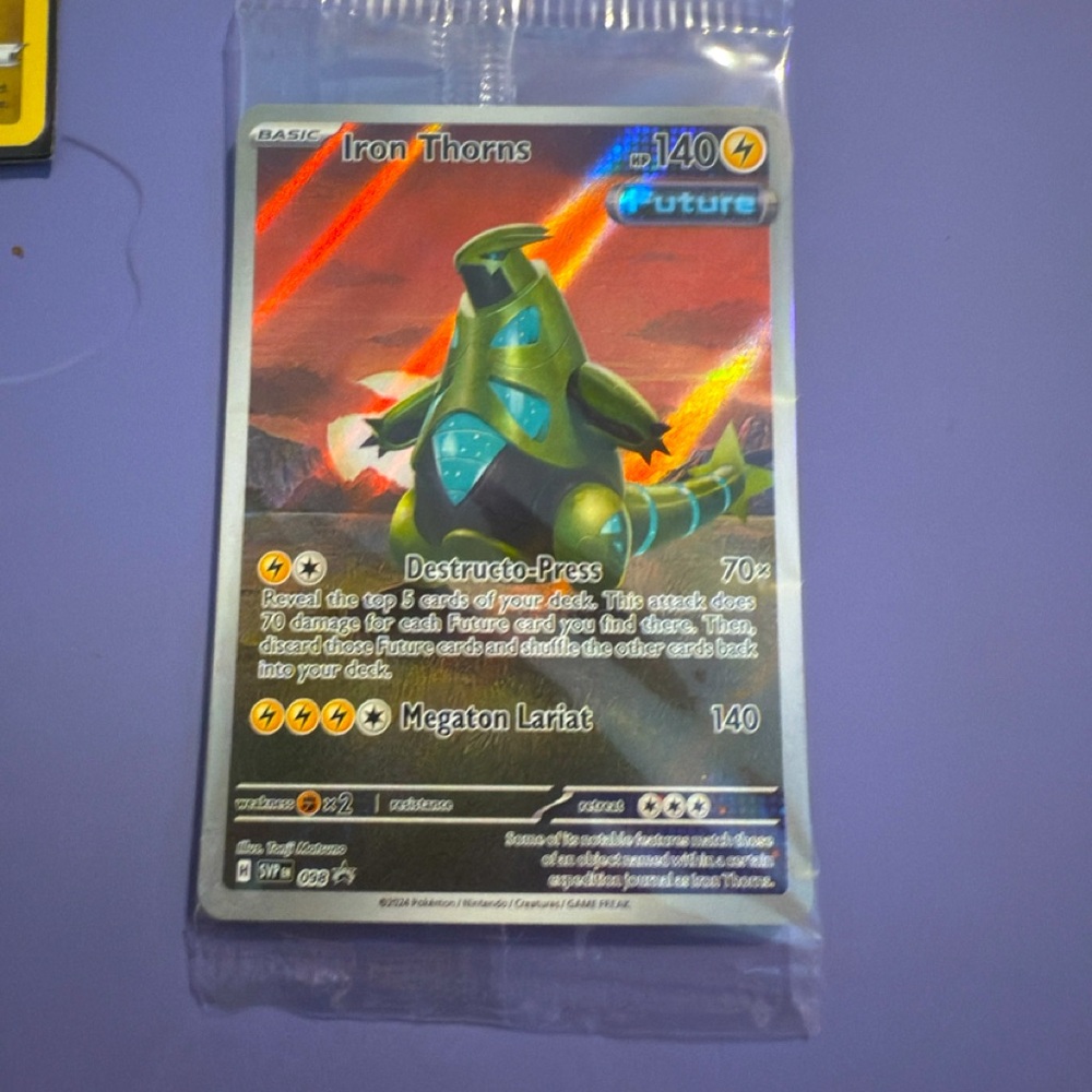 Pokemon TCG ETB PROMO IRON THORNS